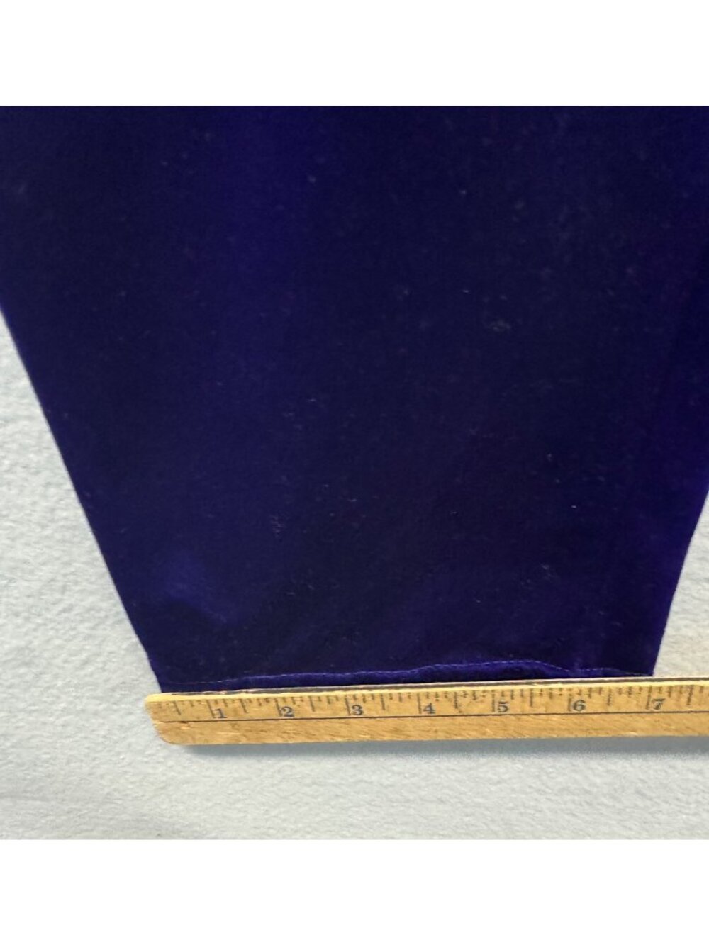 Vintage Diane von Fürstenberg Purple Velvet Elastic Waist Pants M - Picture 8 of 8